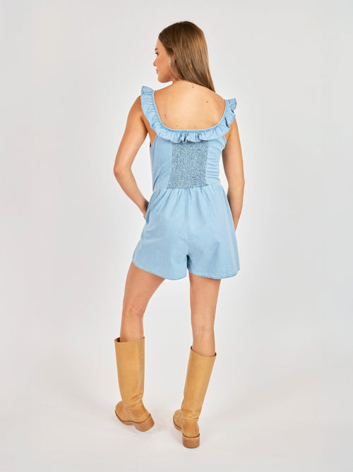 Soft Breeze Chambray Romper