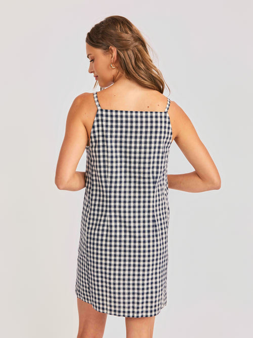 Mustang Gingham Mini Dress