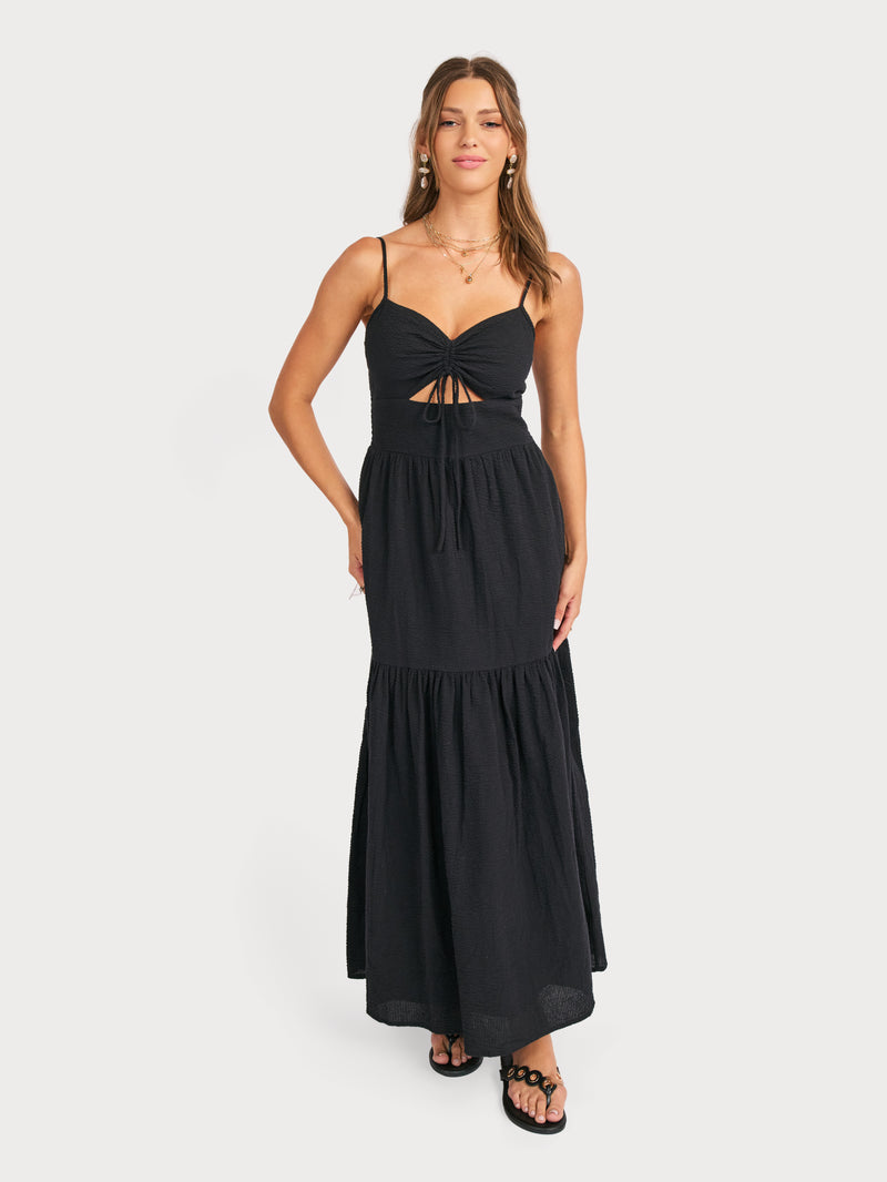Terra Ruched Maxi Dress