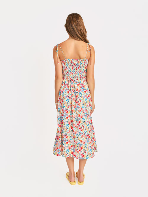 Cove Tie Straps Midi Dress