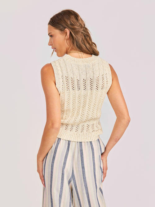 Montana Open Knit Sweater Vest