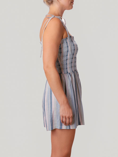 Sweetgrass Stripe Pullover Romper