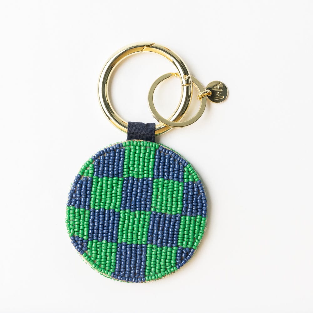 Kelsey Cherries Beaded Key Ring