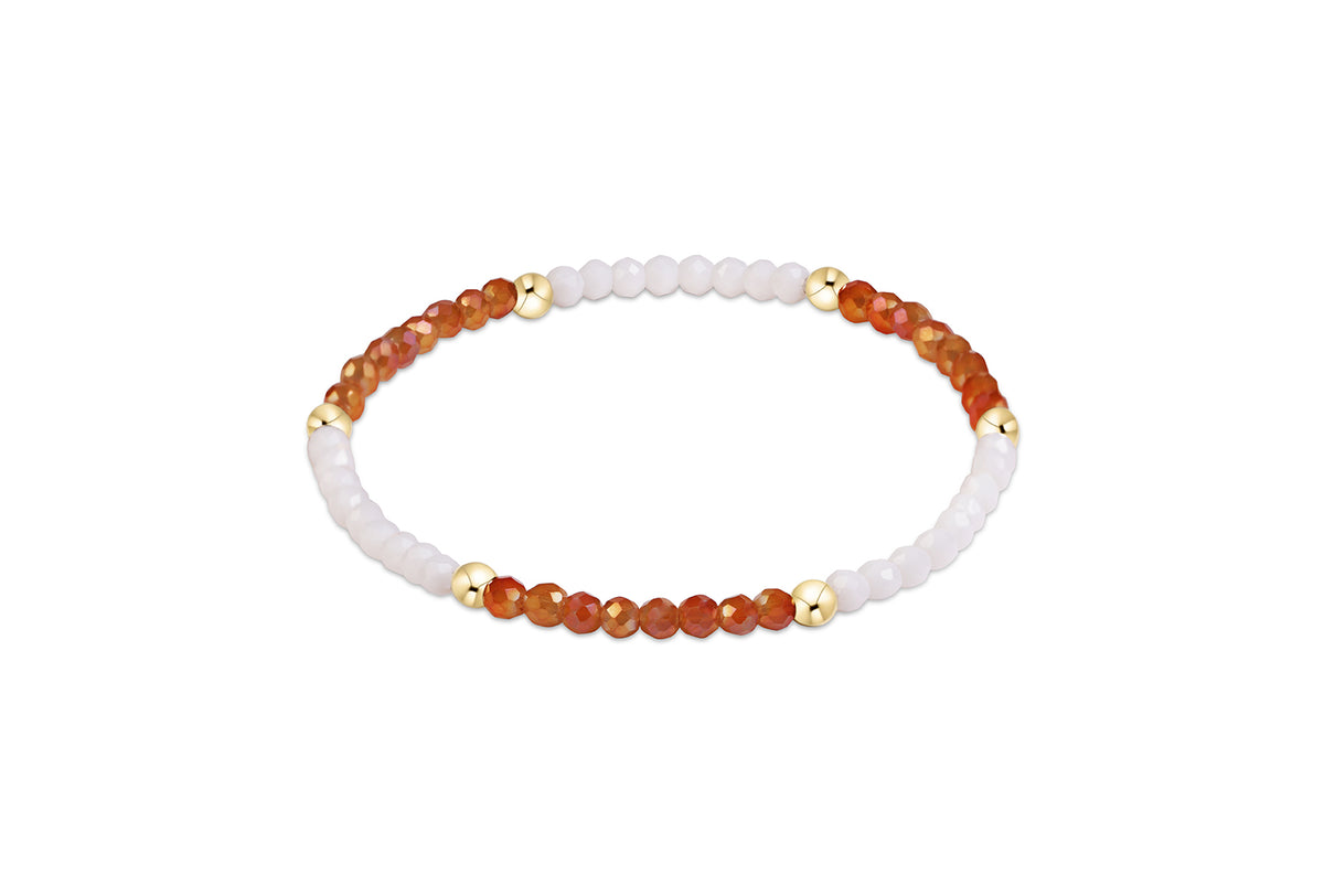 Gameday Flirty Presence Bracelet - Burnt Orange + White