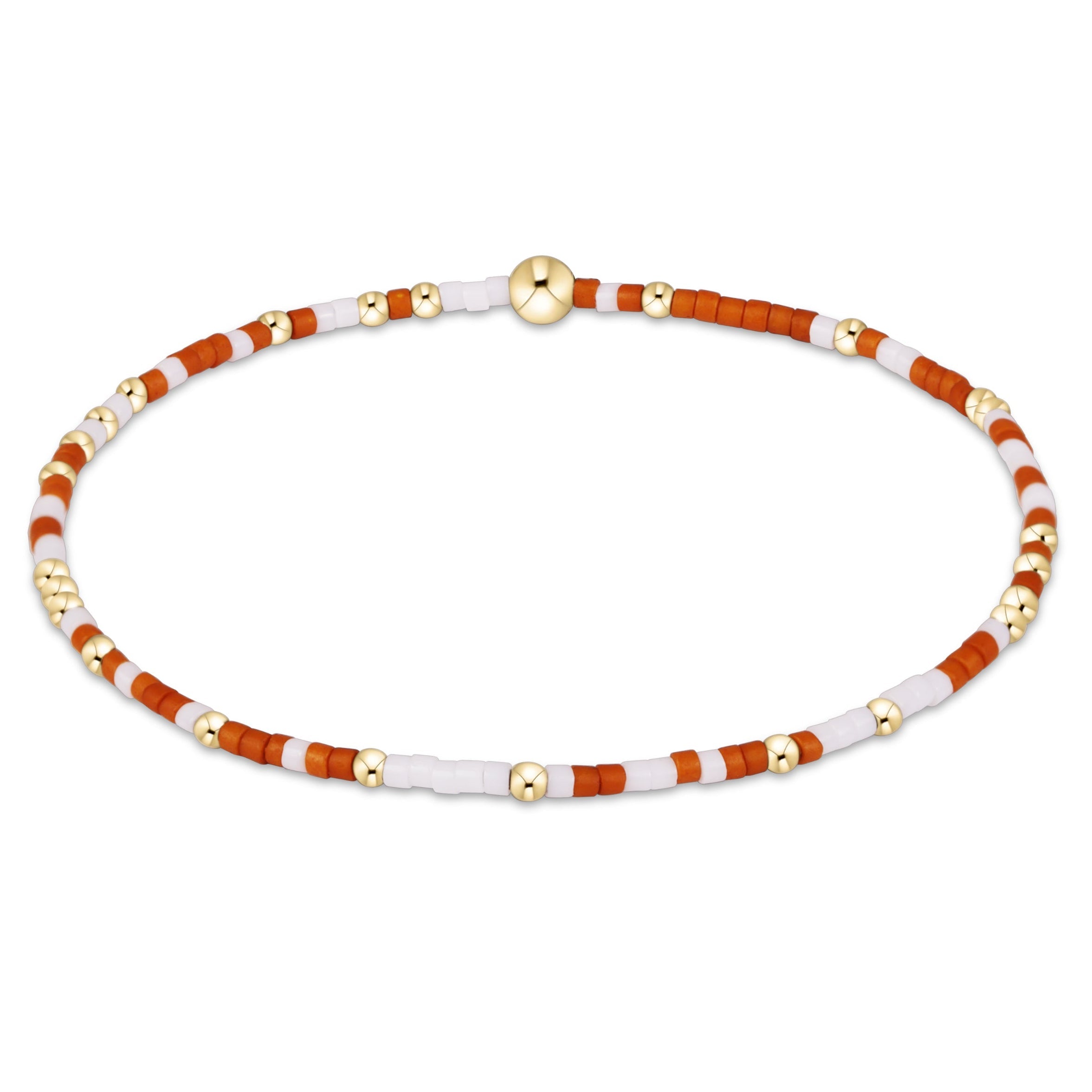 Gameday Hope Unwritten Bracelet - Burnt Orange + White