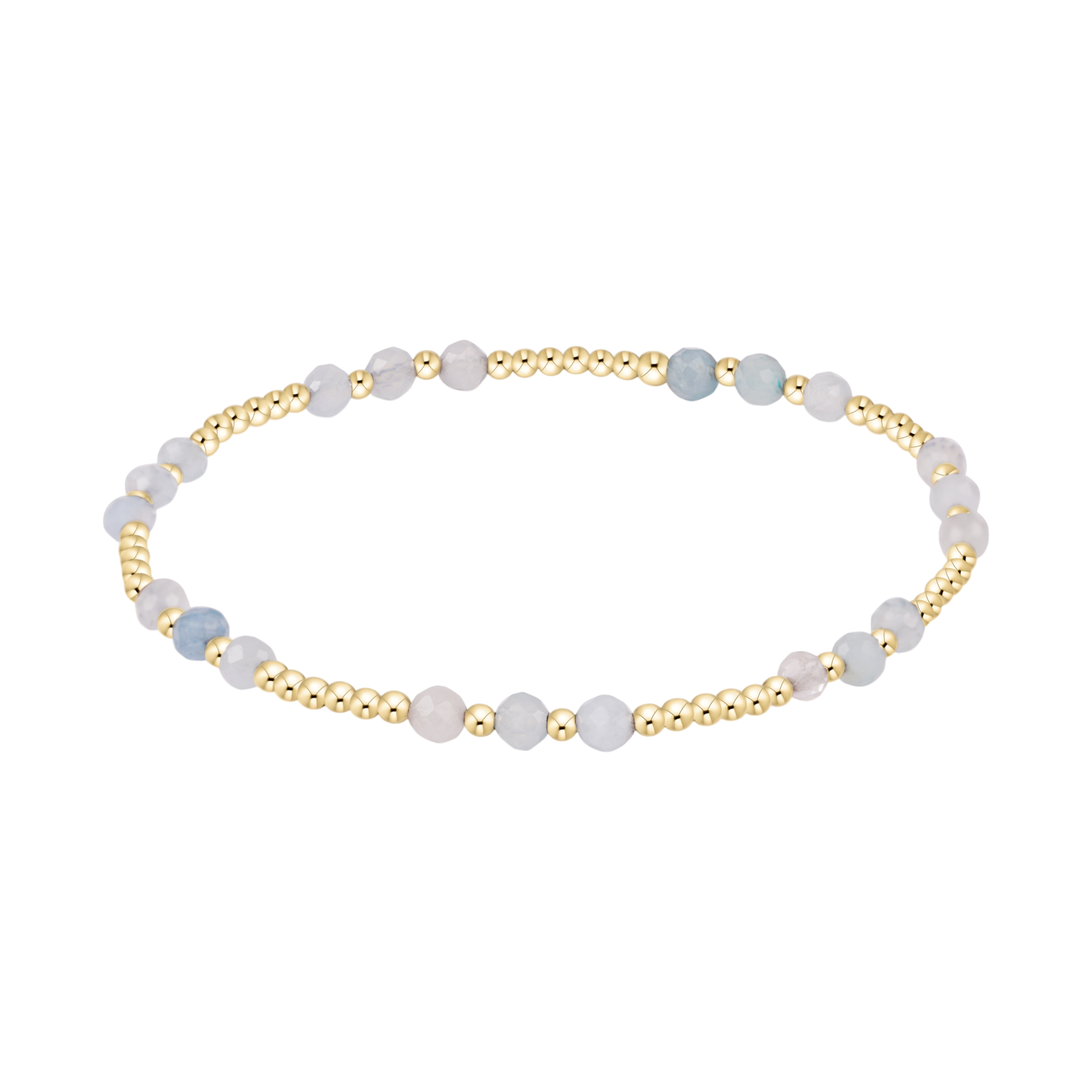 Joy Gem 3mm Bracelet - Aquamarine