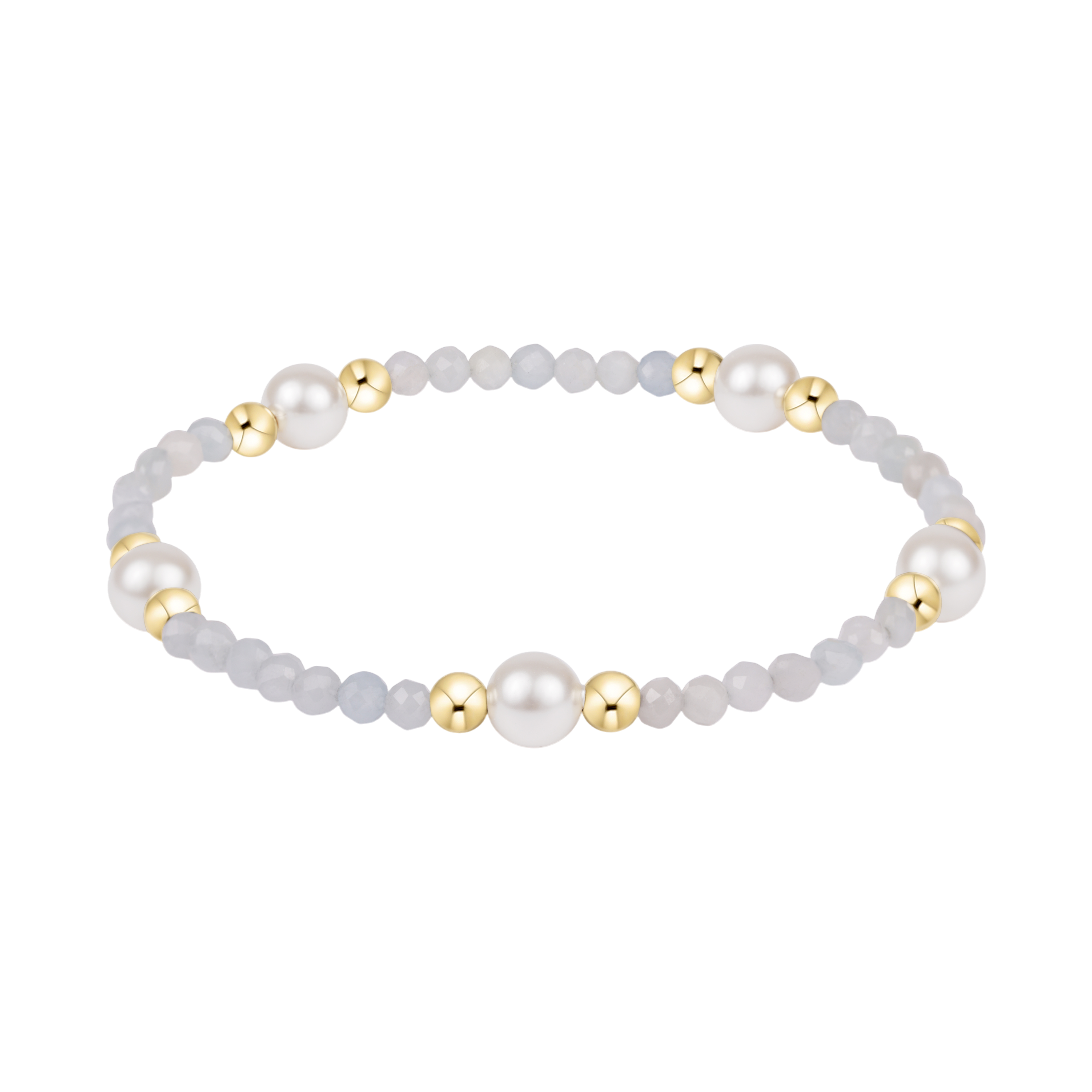 Purpose Pearl 6mm Gem Bracelet - Aquamarine