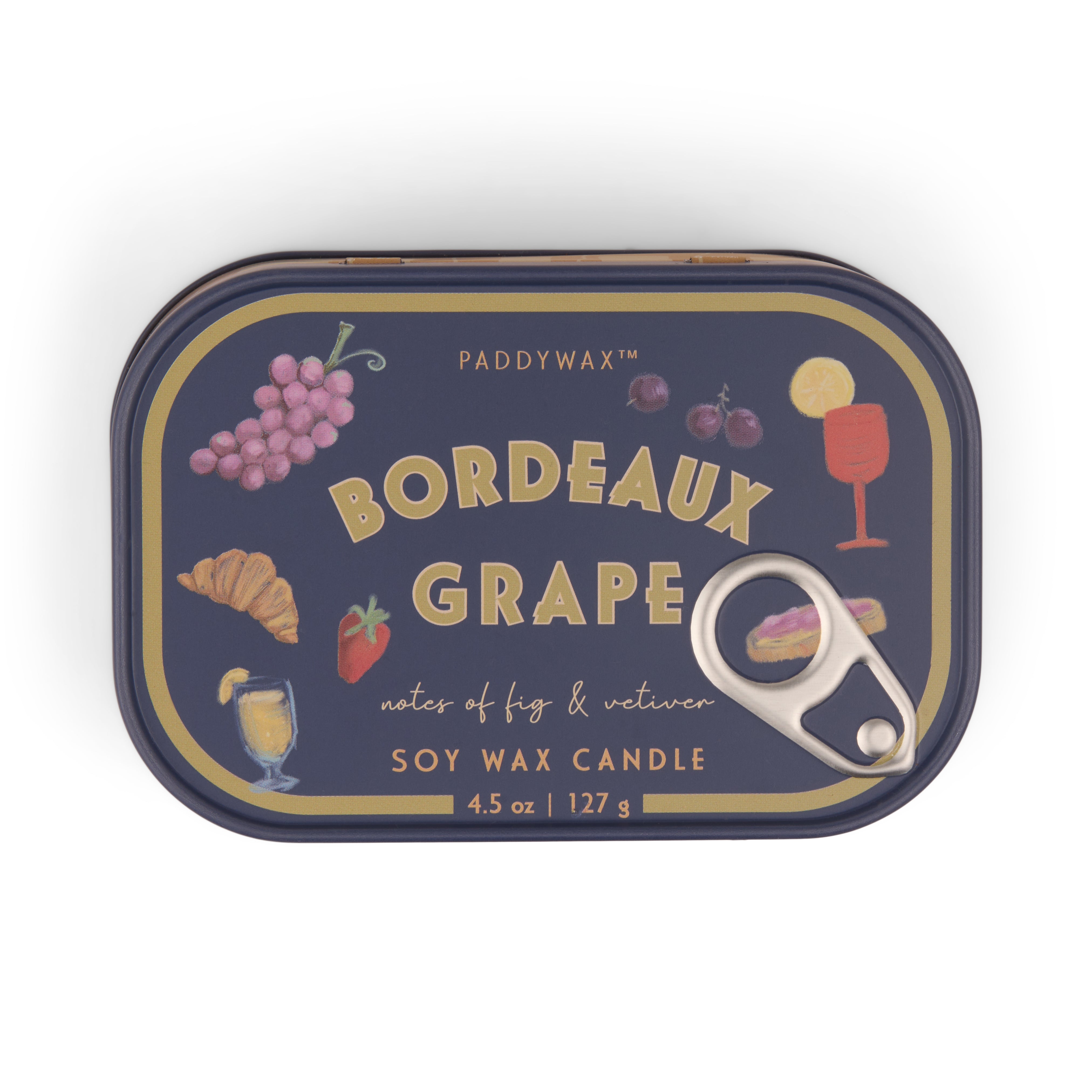 Bordeaux Grape Bistro Printed Tin