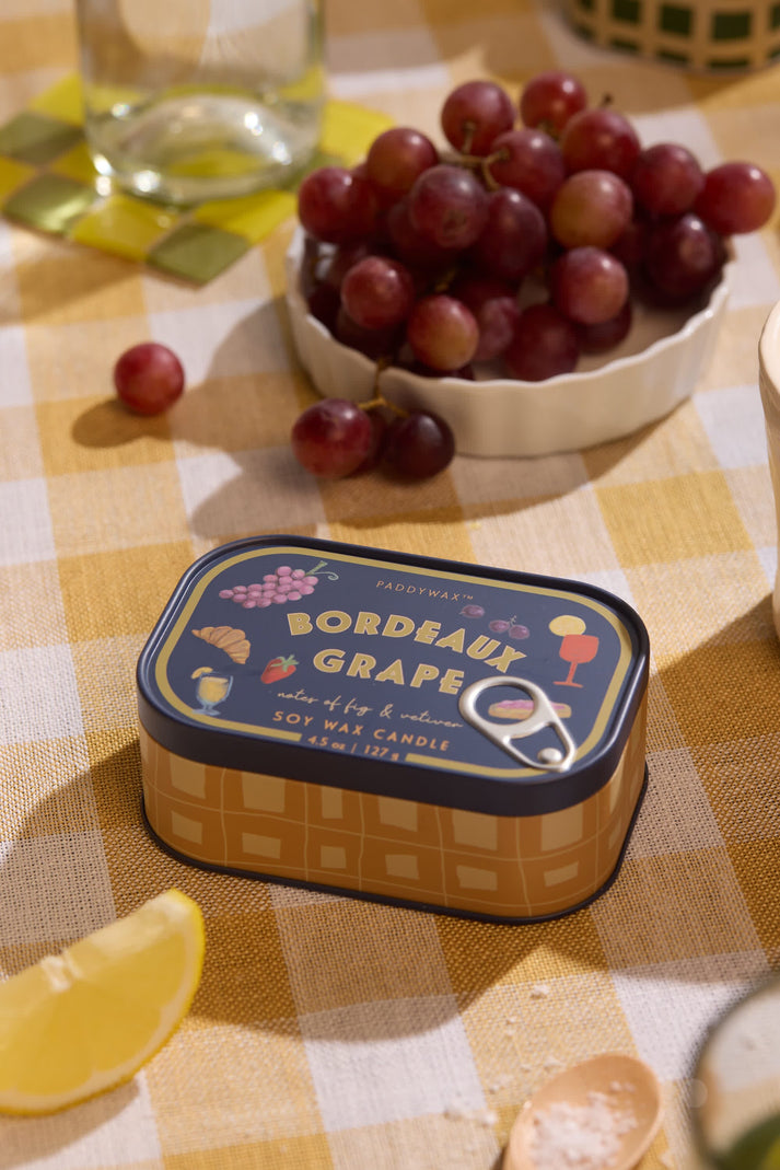 Bordeaux Grape Bistro Printed Tin
