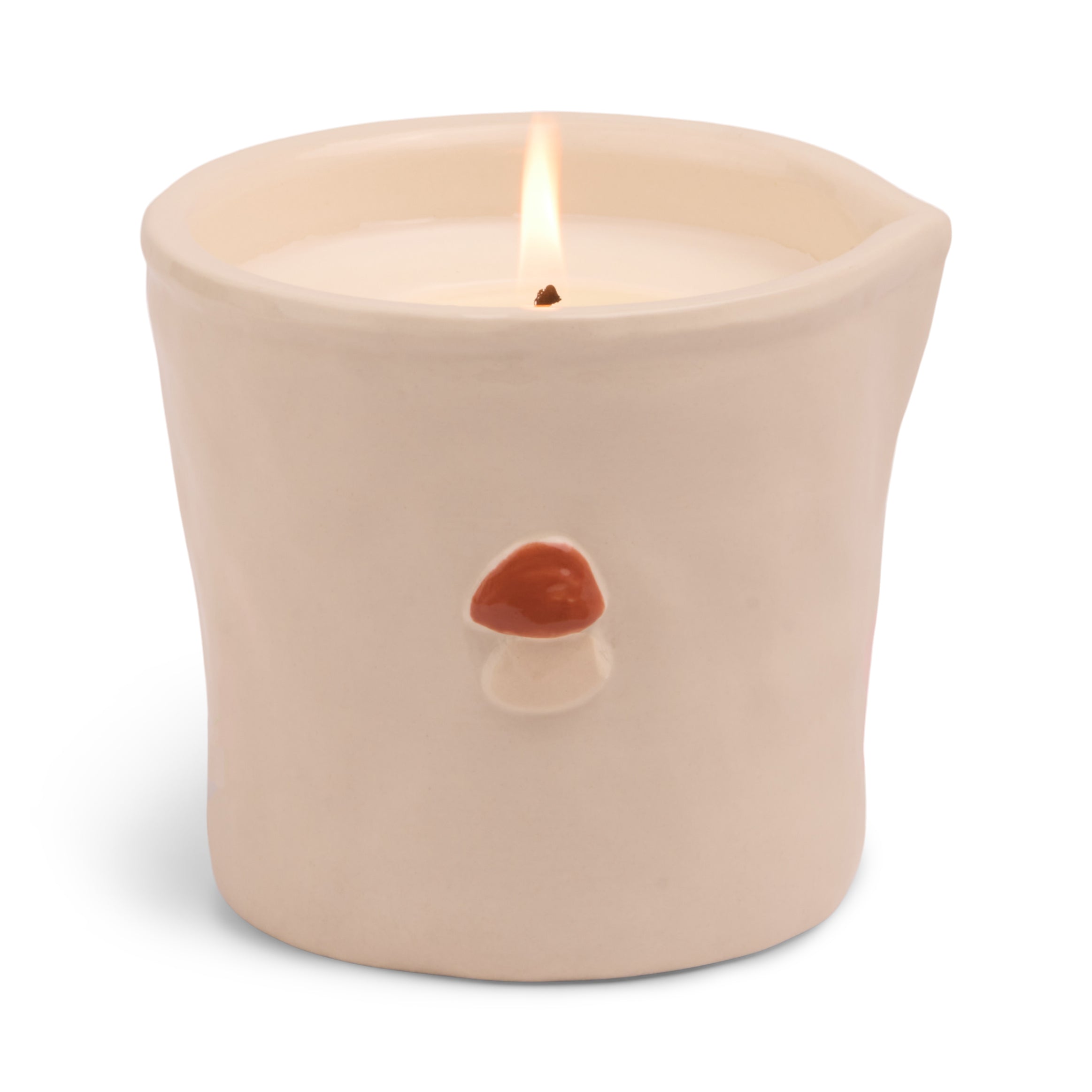 Wild Mushroom Bistro Ceramic Candle