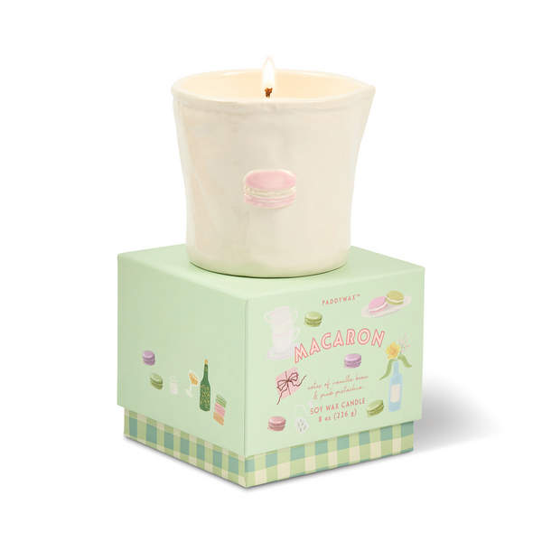 Macaron Bistro Ceramic Candle