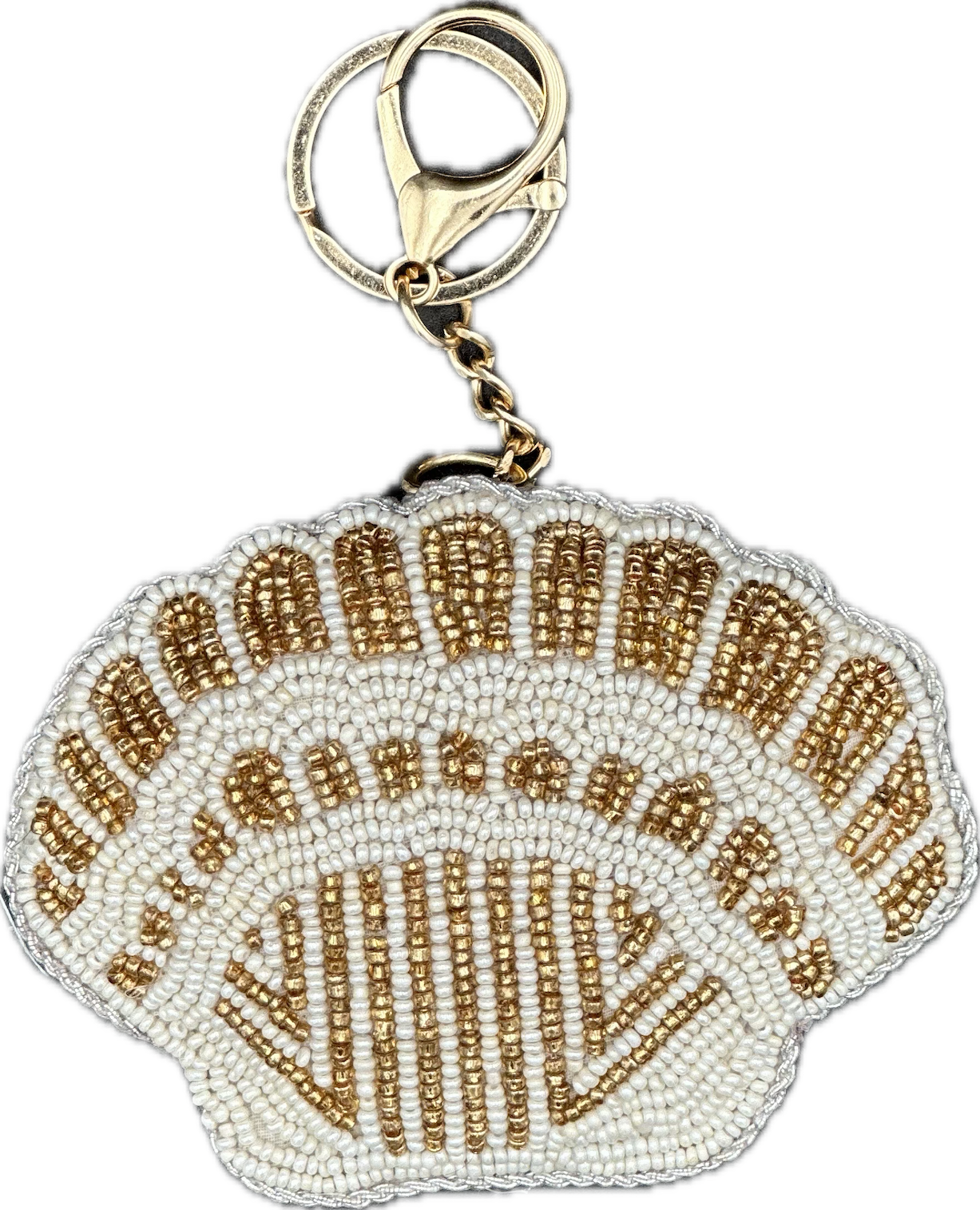 Seashell Beaded Bag Charm *FINAL SALE*
