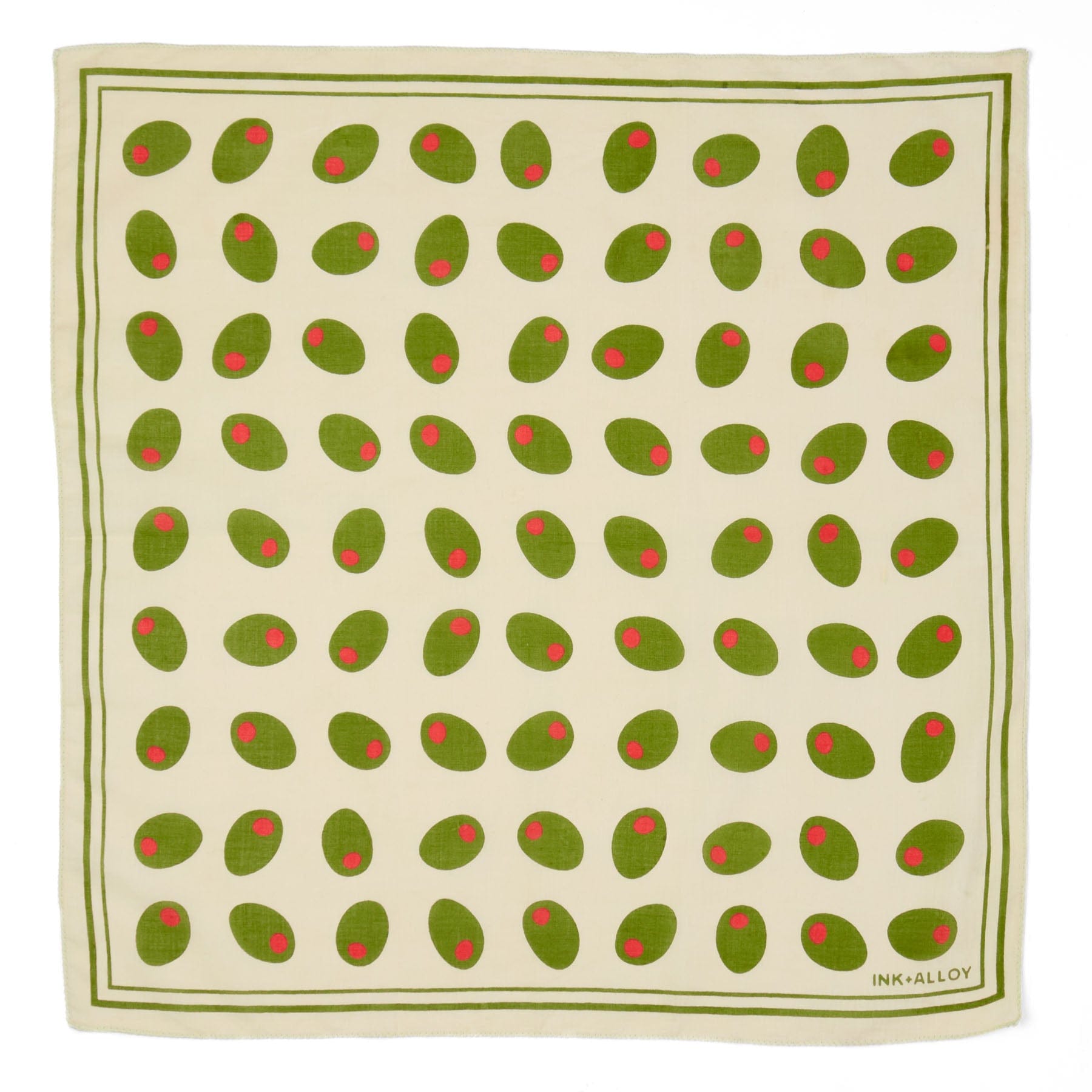 Carson Olive Print Scarf