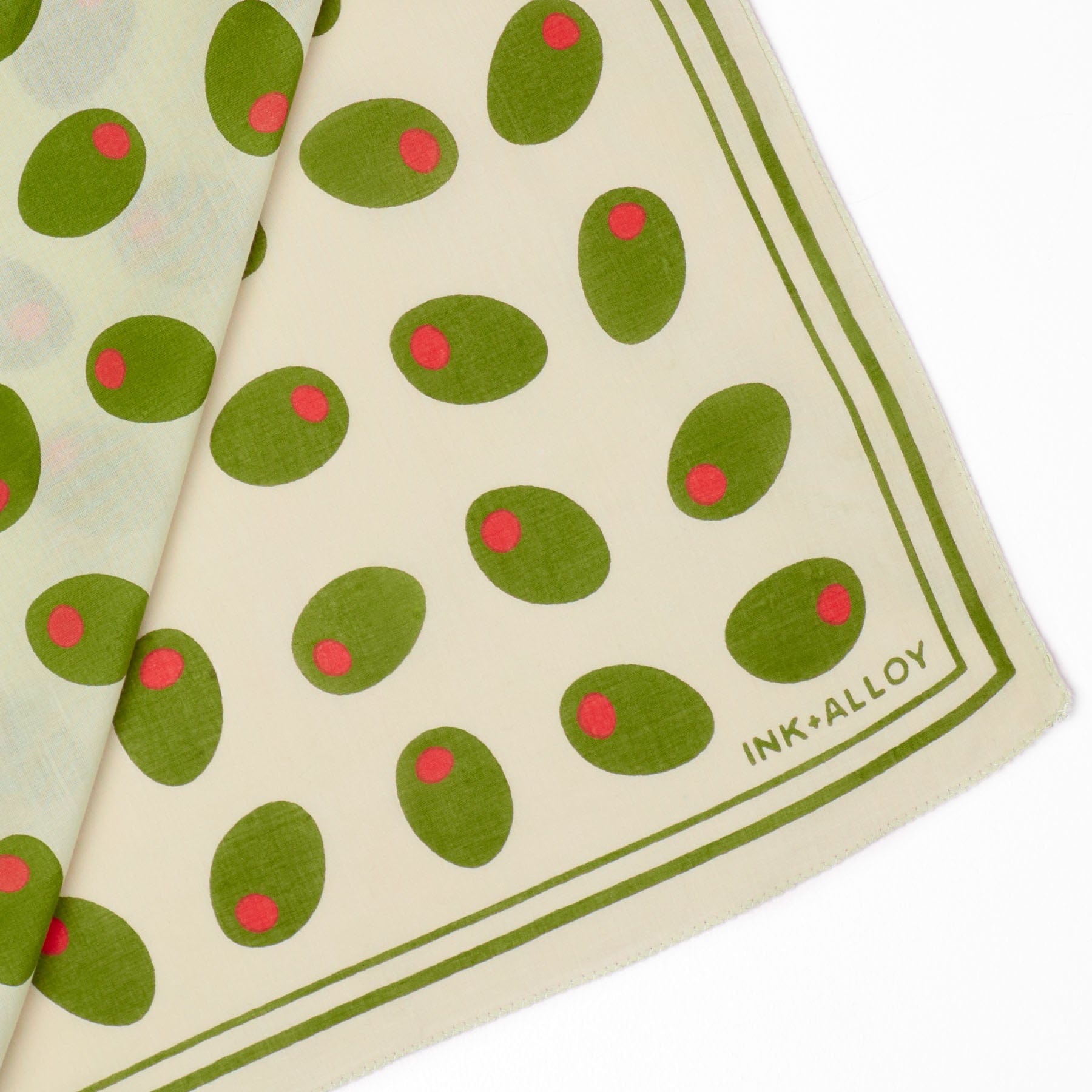 Carson Olive Print Scarf