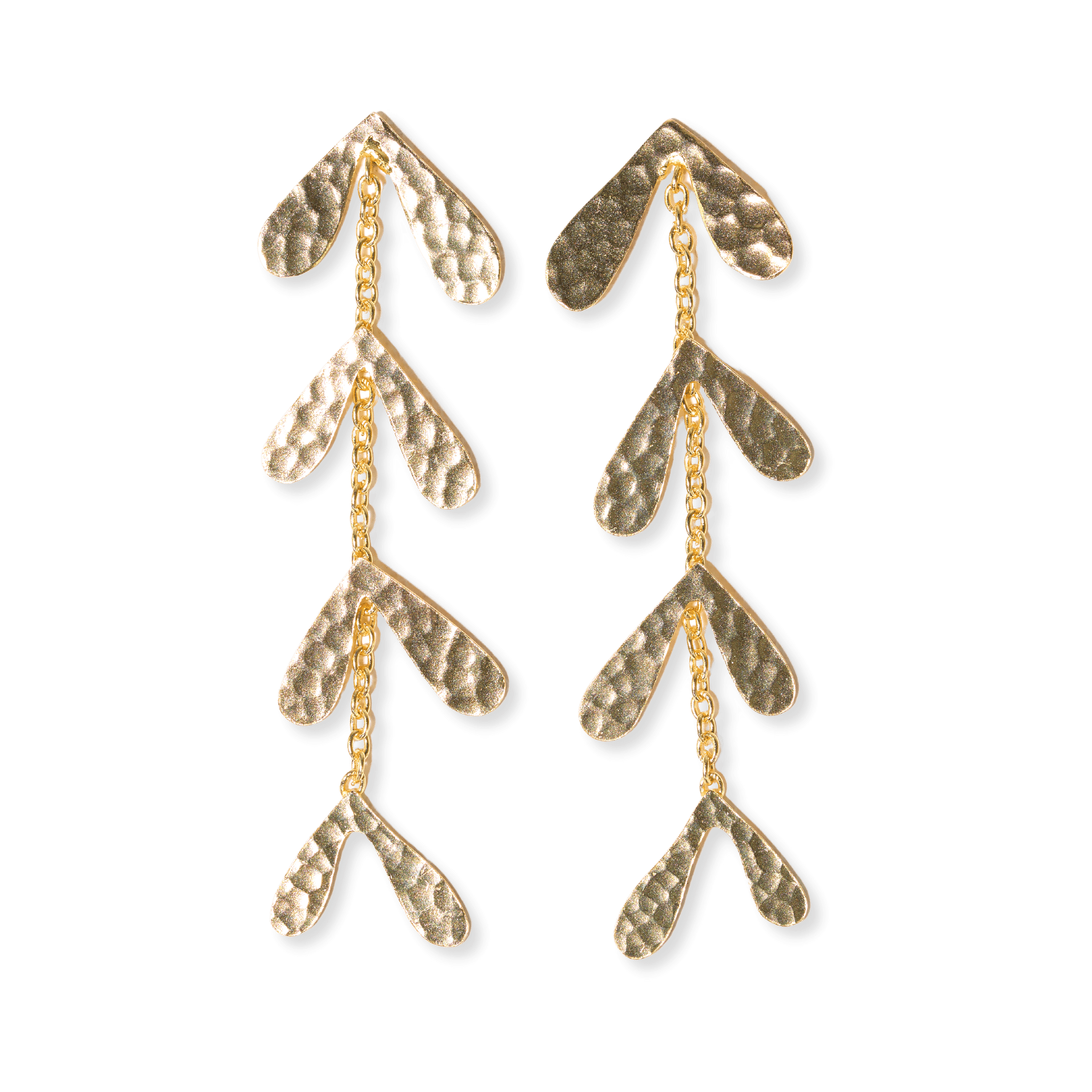 Autumn Falling Willow Dangle Earrings