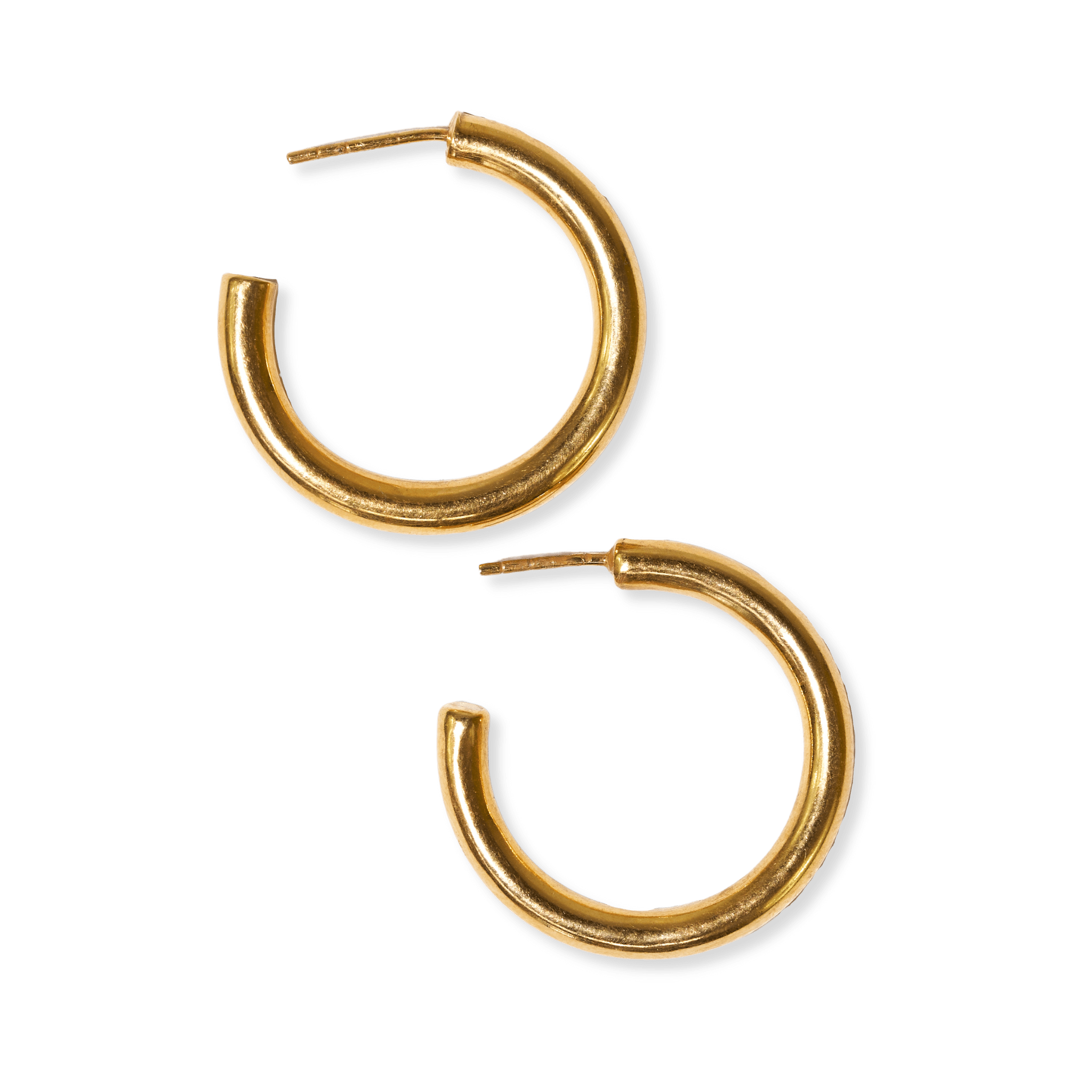 Gemma Small Chunky Brass Hoops