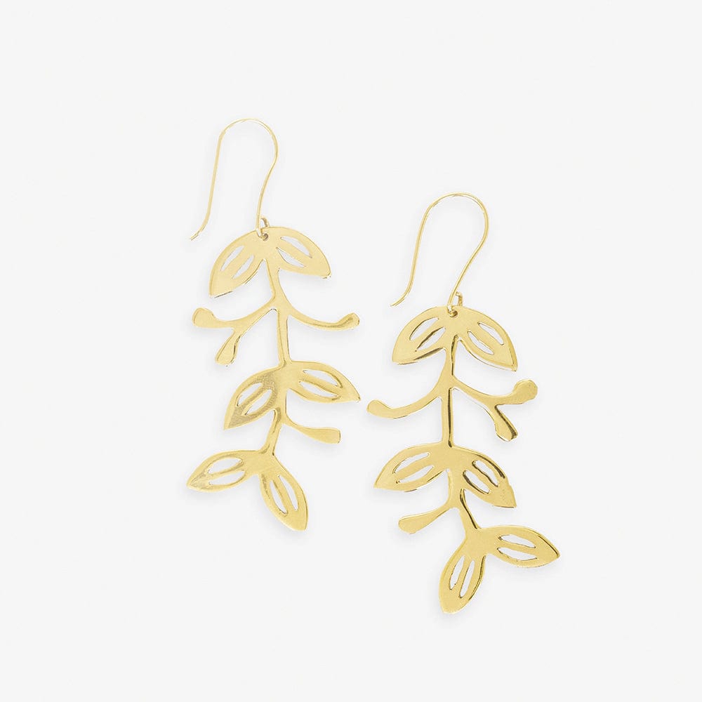 Vera Abstract Leaves Earrings