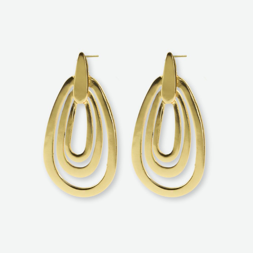 Mila Geometric Teardrop Earrings