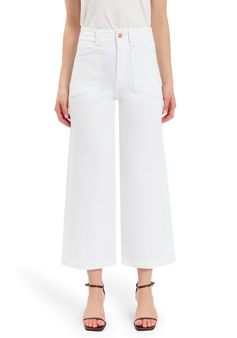 Valley Girl High Rise Wide Leg Jeans - Lamb