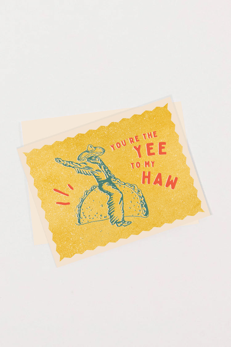 Taco Cowboy Greeting Card