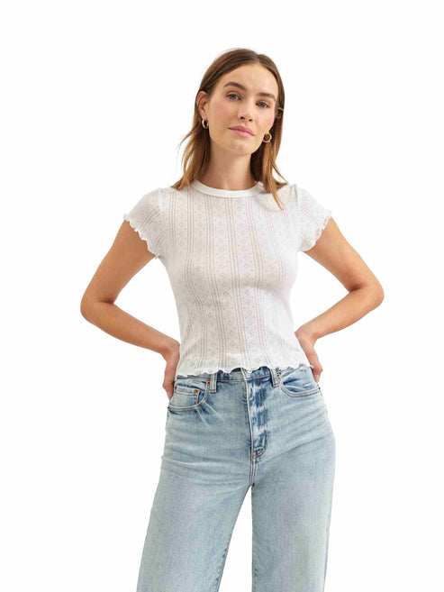 Lily Baby Tee - White Hot