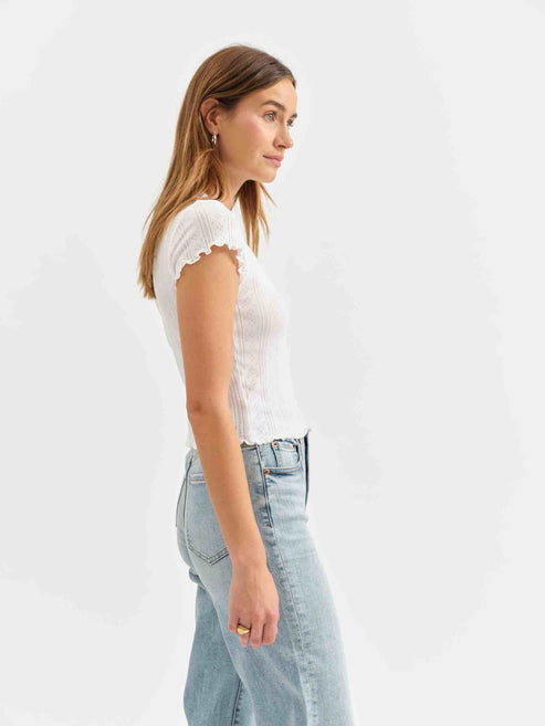 Lily Baby Tee - White Hot