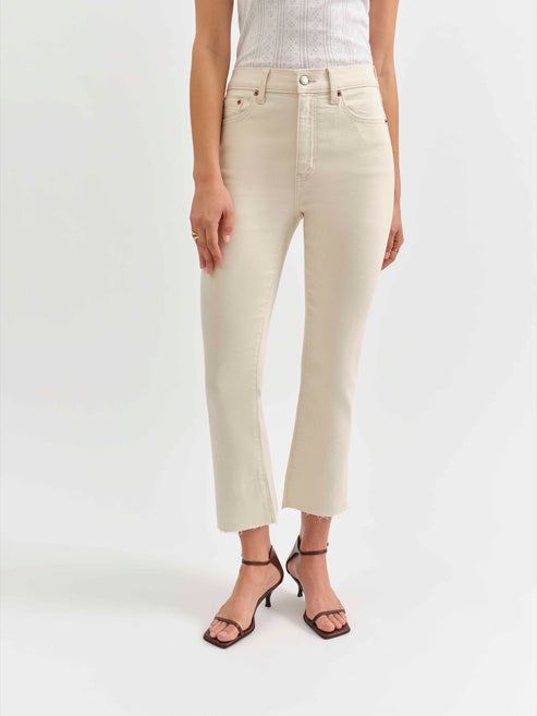 Shy Girl Crop Flare - Raw Cut