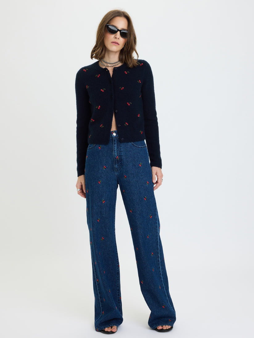 Far Out High Rise Wide Leg - Cherry Avenue