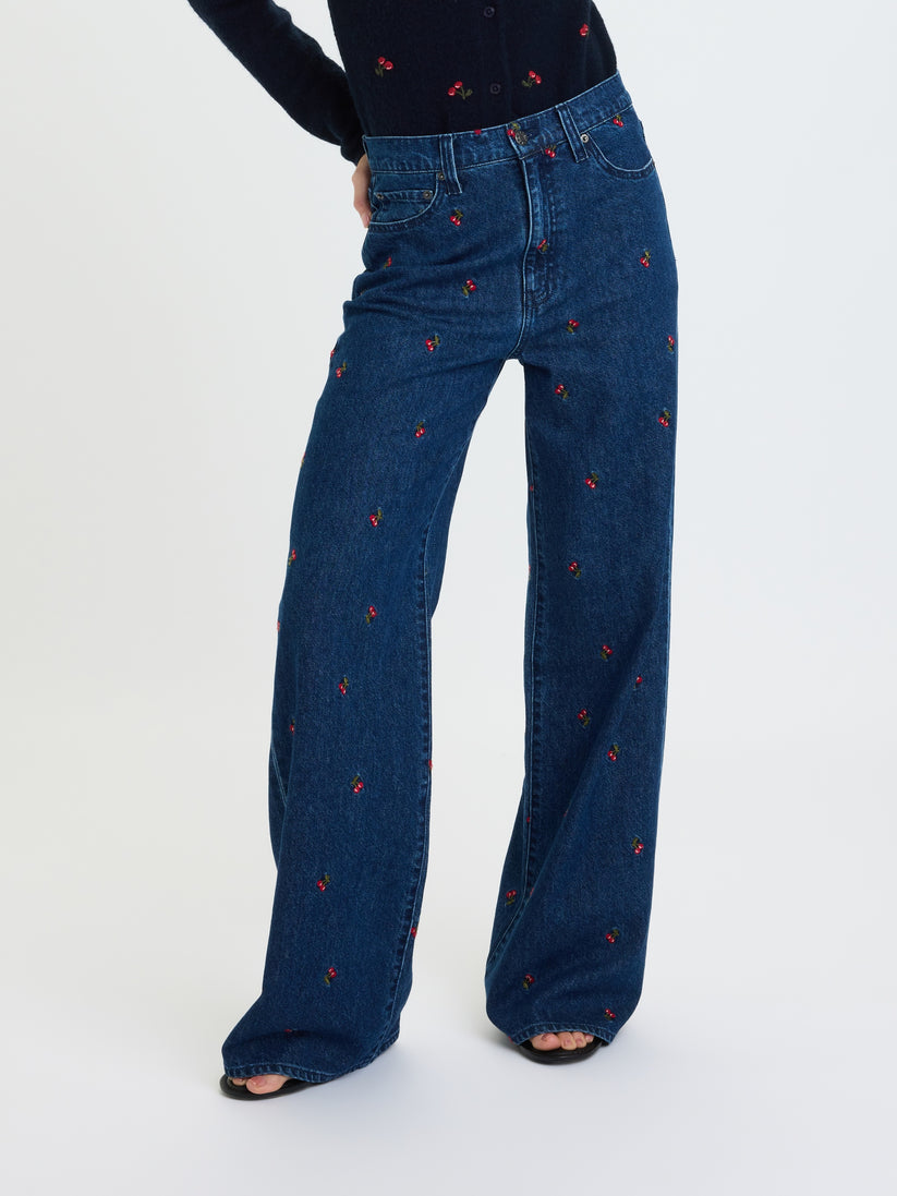 Far Out High Rise Wide Leg - Cherry Avenue