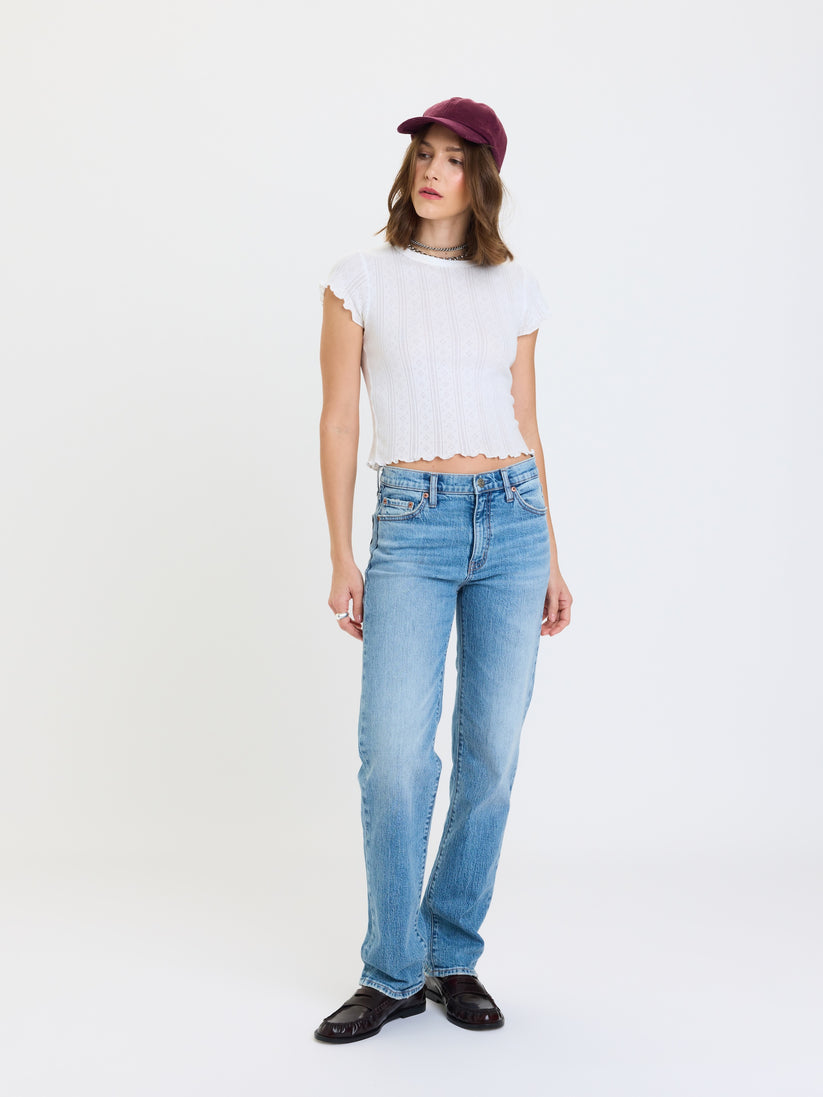 Rebel Mid Rise Slim Straight - On Repeat