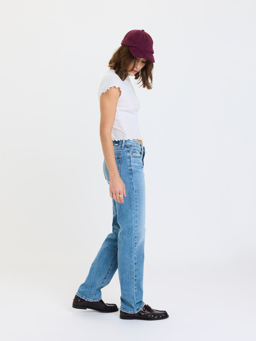 Rebel Mid Rise Slim Straight - On Repeat