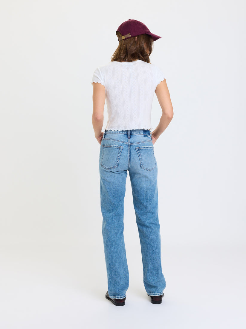 Rebel Mid Rise Slim Straight - On Repeat