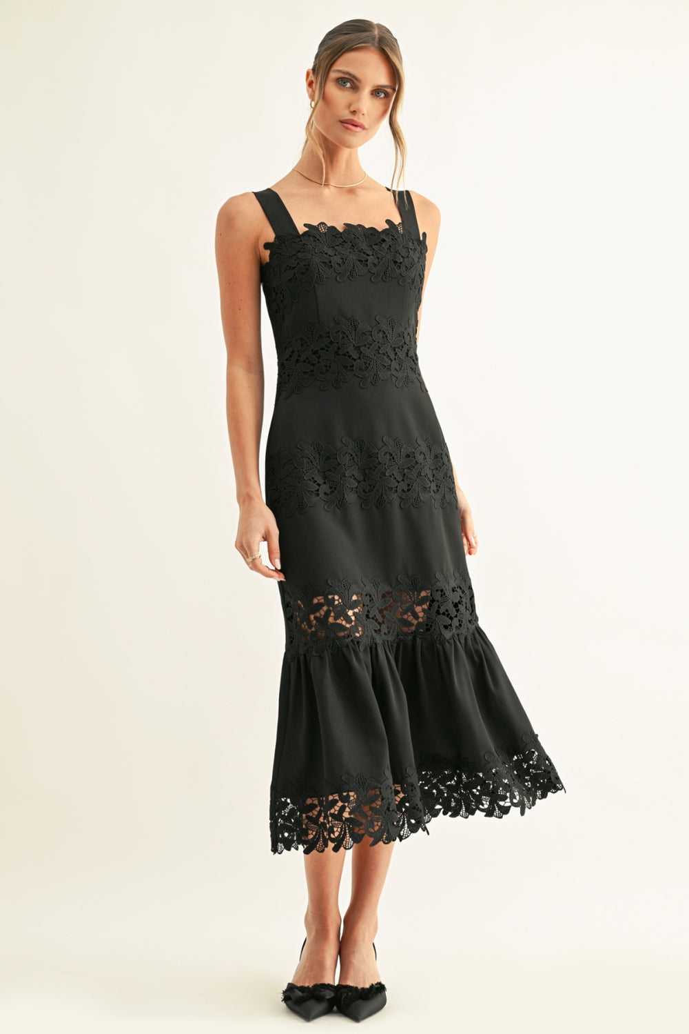 Davina Lace Midi Dress