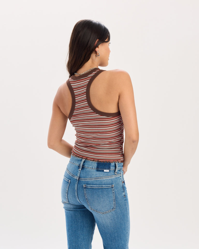 Astra Racerback Tank Top - Desert Stripe