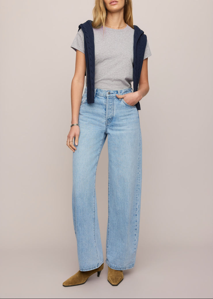 The Show off High Rise Bowed - Indigo Bloom
