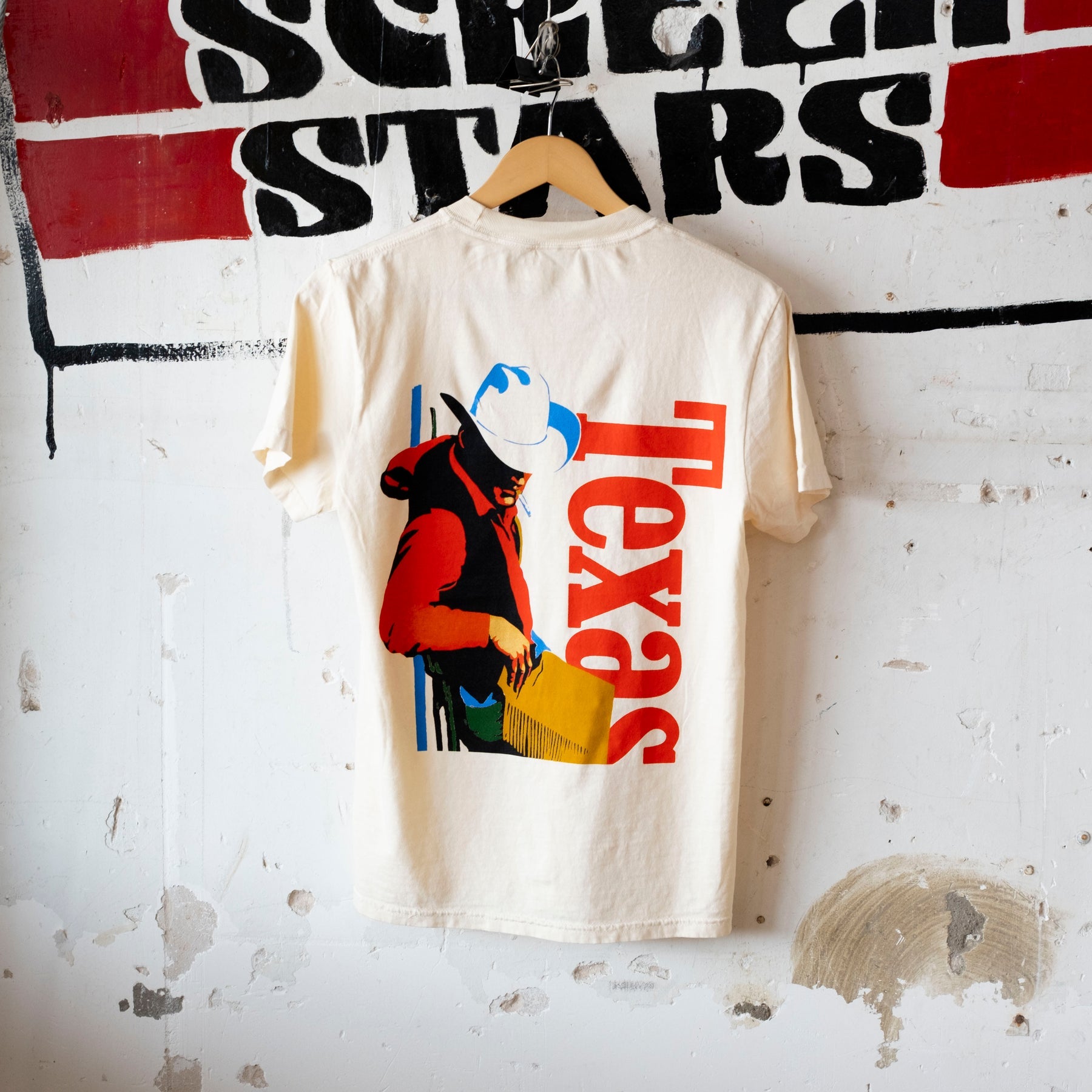 Heritage Cowboy Texas Tee - Cream