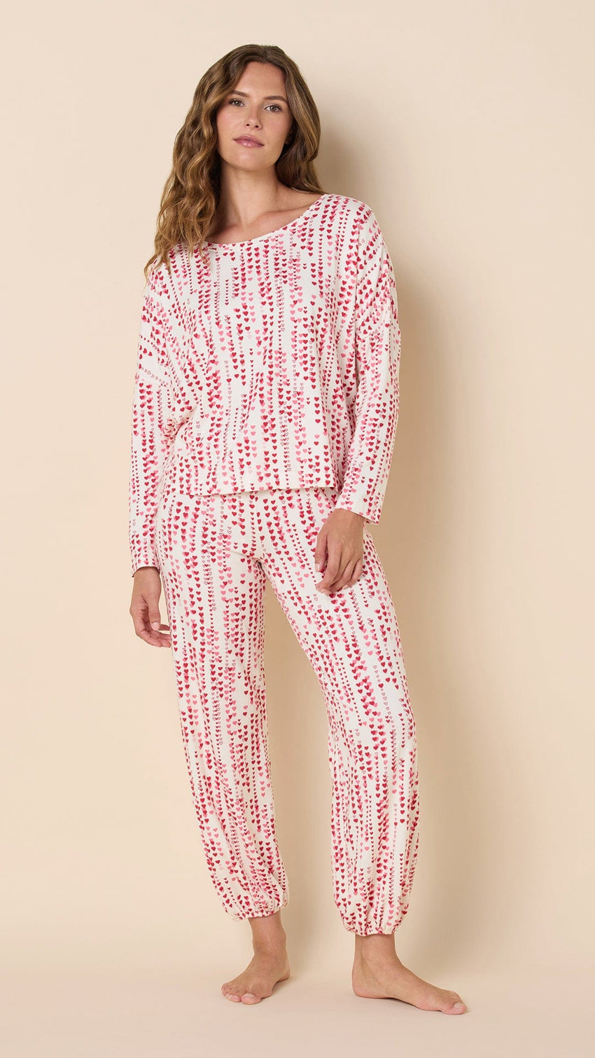 Dreamy Hearts Knit Pullover Set