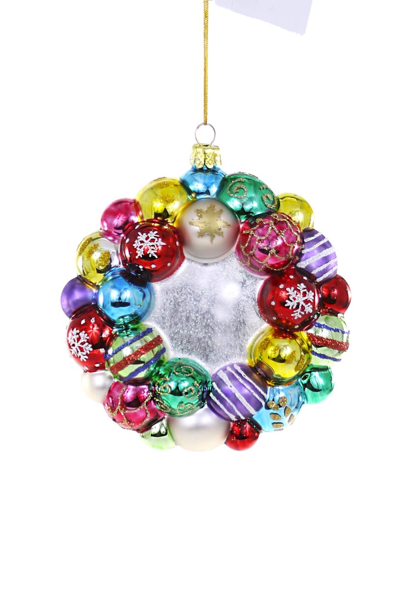 Multicolor Ornament Wreath Ornament