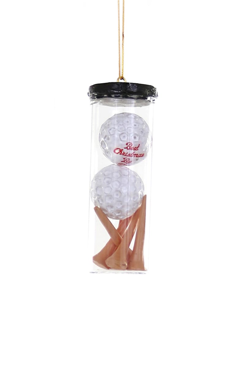 Golf Balls + Tees Ornament