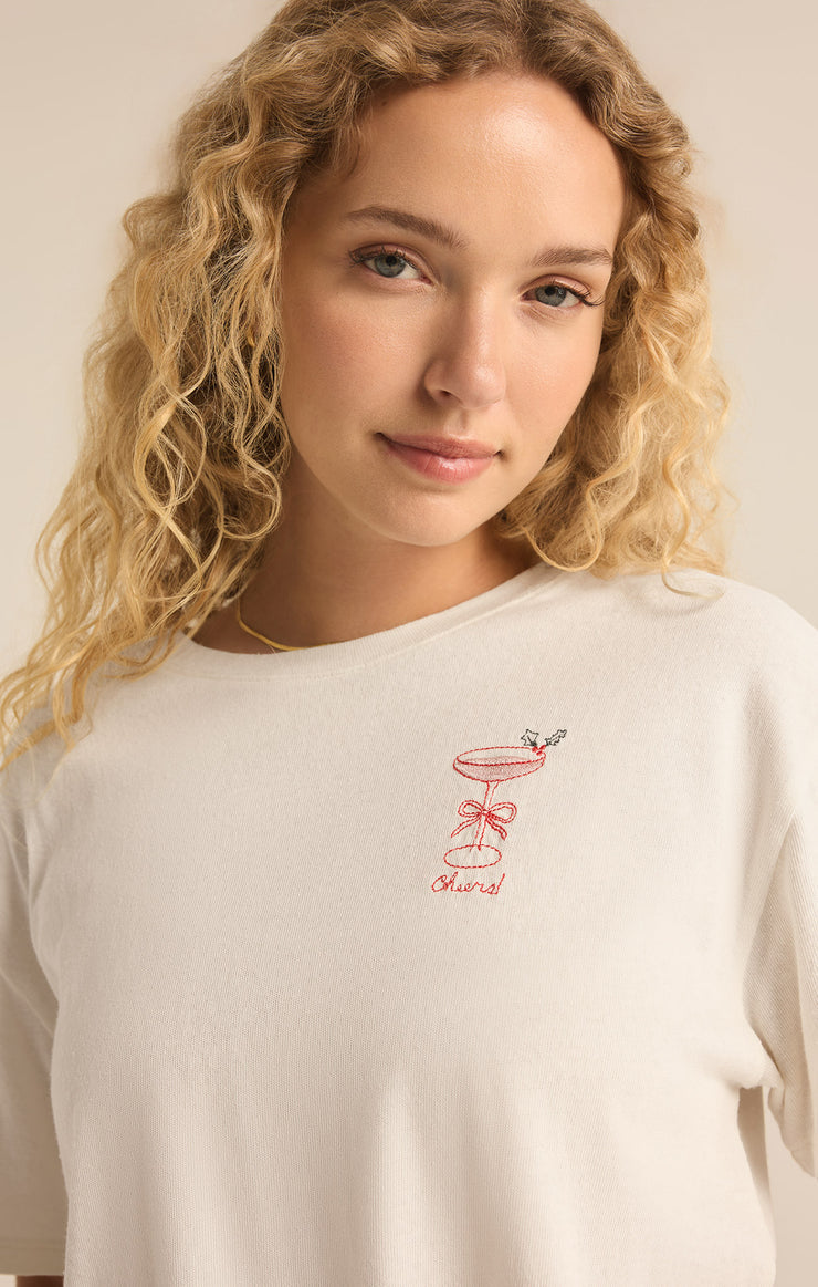 Cocktail Pacific Tee - Sea Salt **FINAL SALE