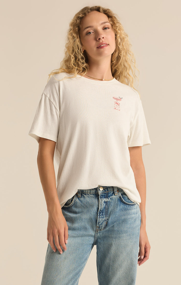 Cocktail Pacific Tee - Sea Salt **FINAL SALE