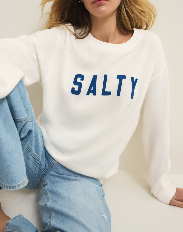 Salty Boyfriend Sweatshirt - Sea Salt