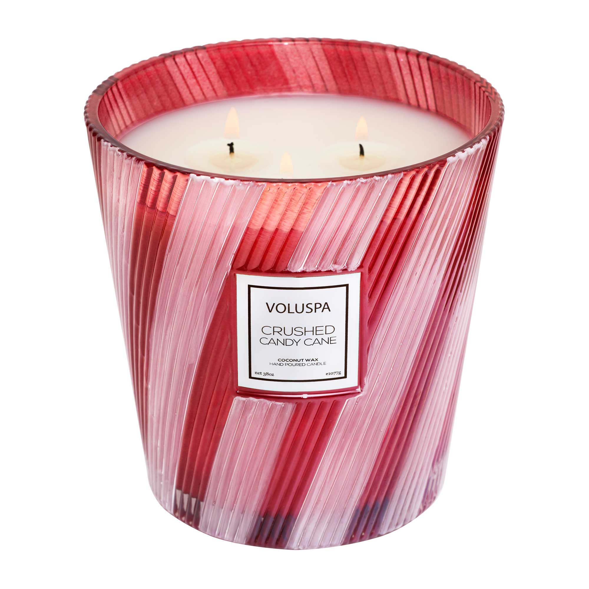 Crushed Candy Cane 3 Wick Candle
