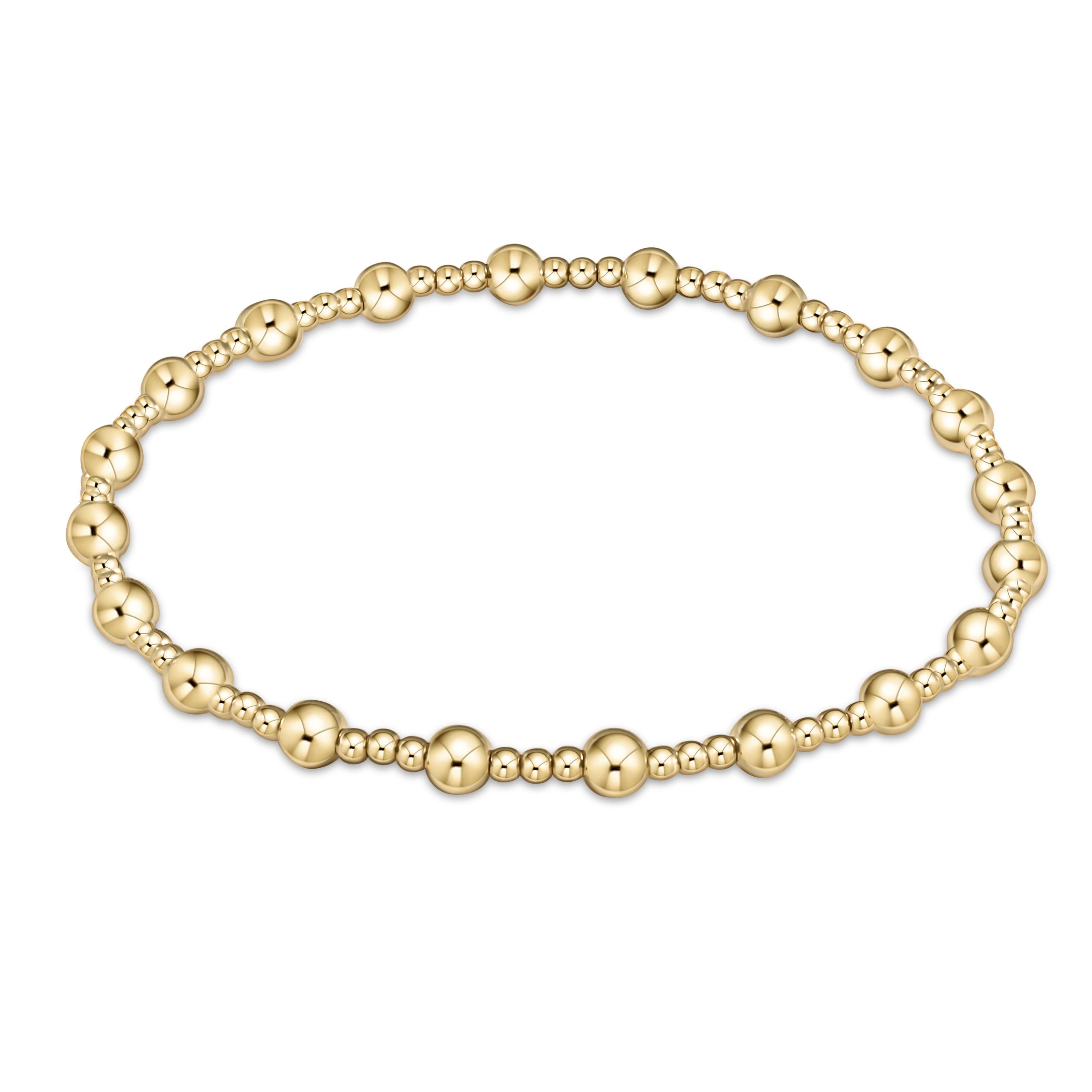 Classic Sincerity Gold Bead Bracelet