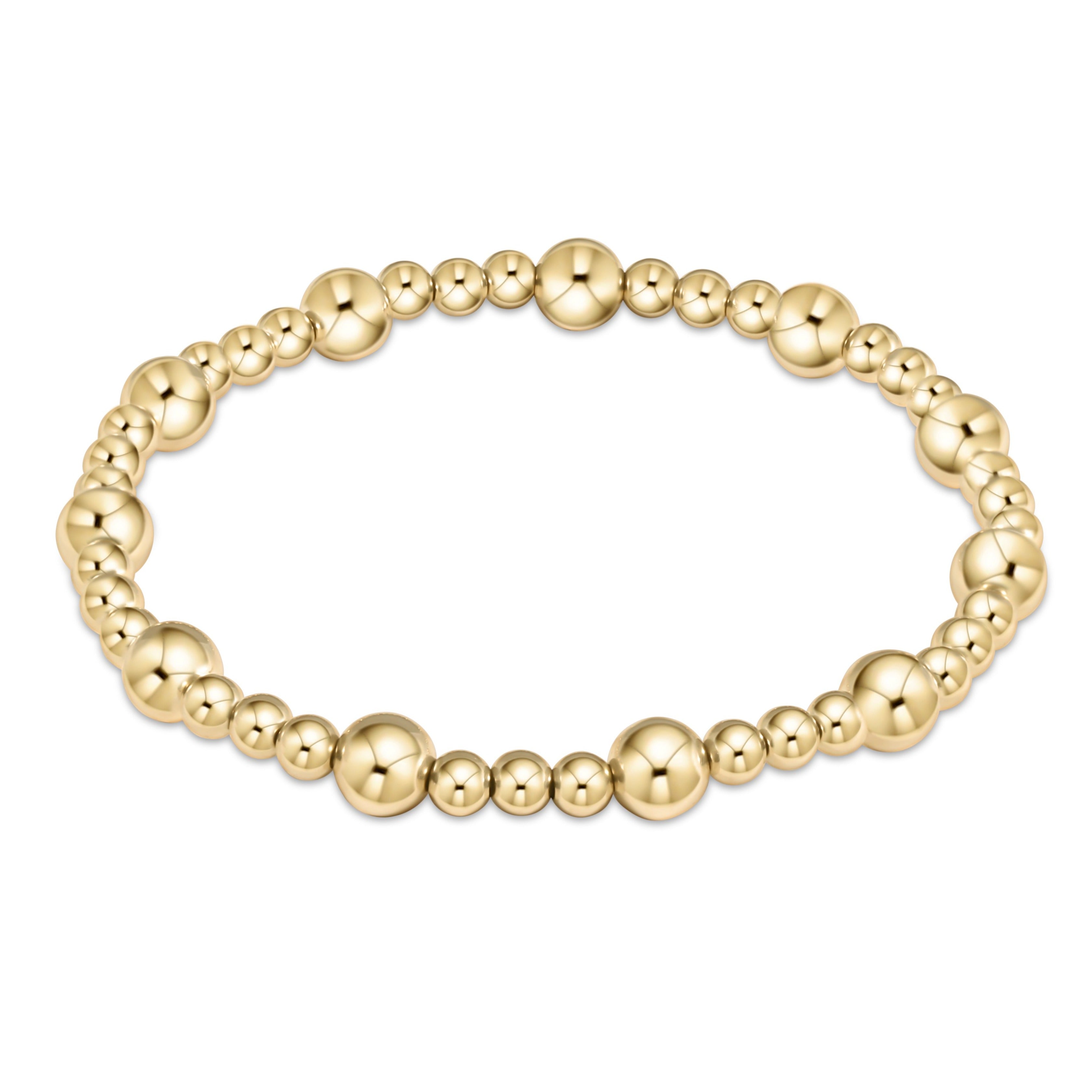 Classic Sincerity Gold Bead Bracelet