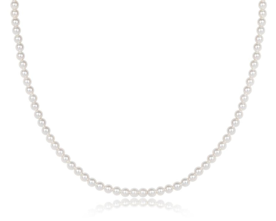 Choker Classic Pearl 3mm Bead Necklace