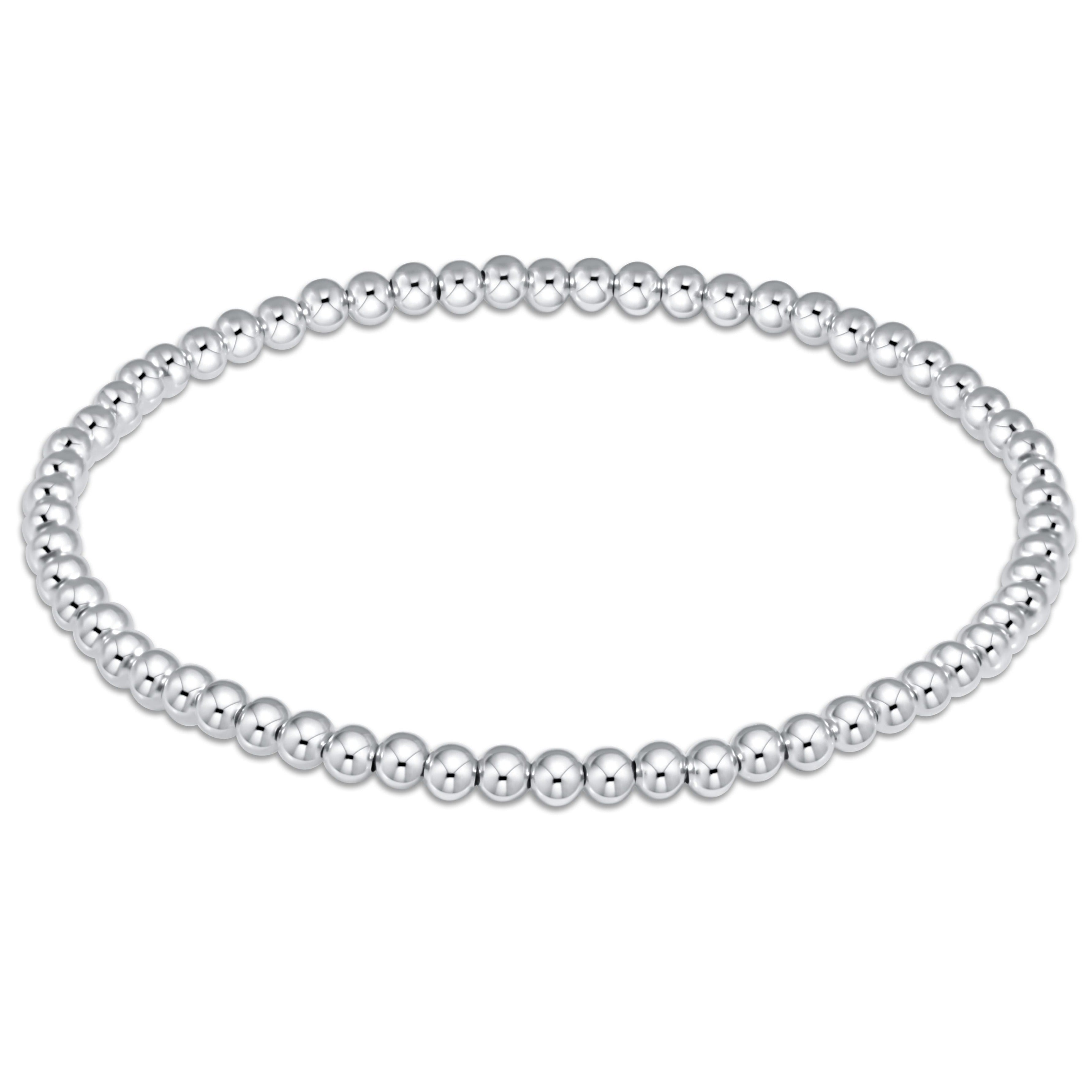 Classic Sterling Silver Bead Bracelet