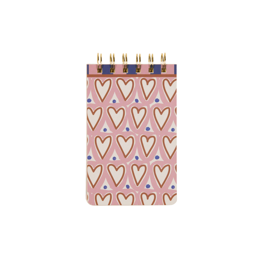 A Dopo Hearts Twin Wire Notepad