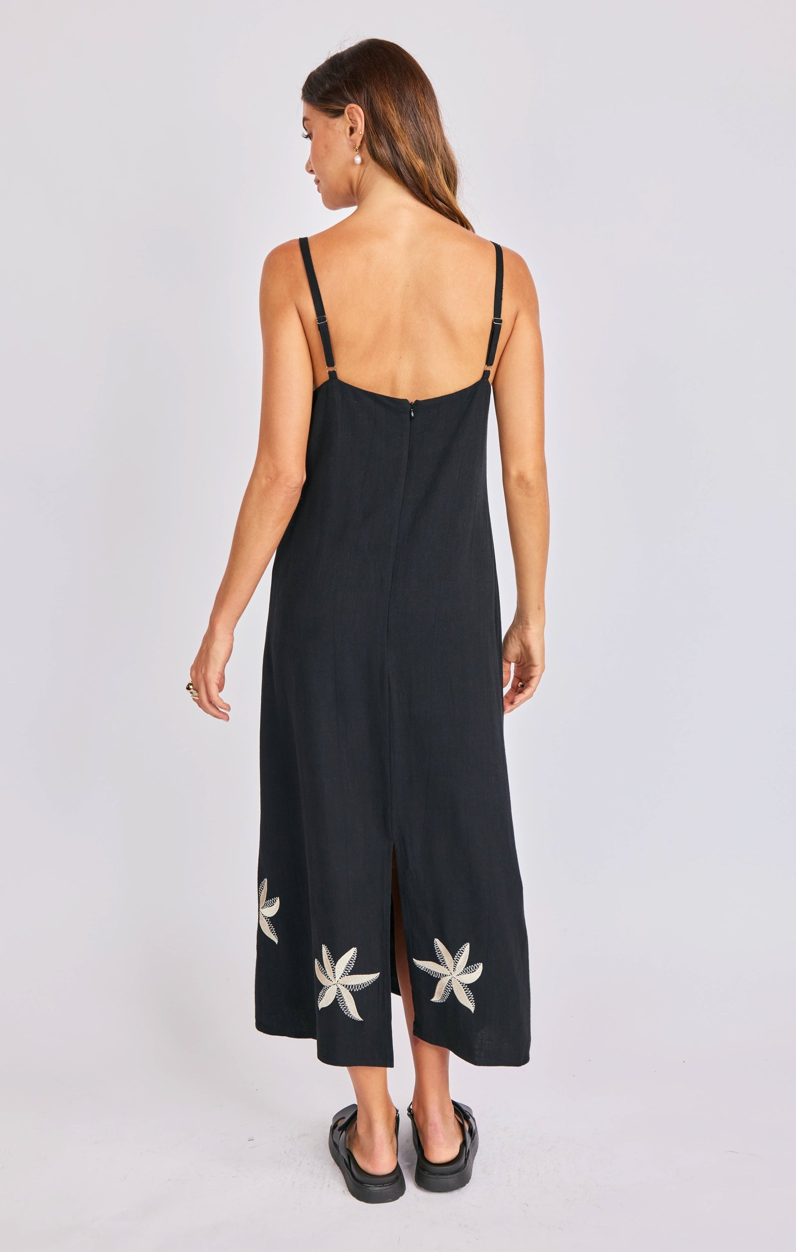 Neptune Embroidered Maxi Dress
