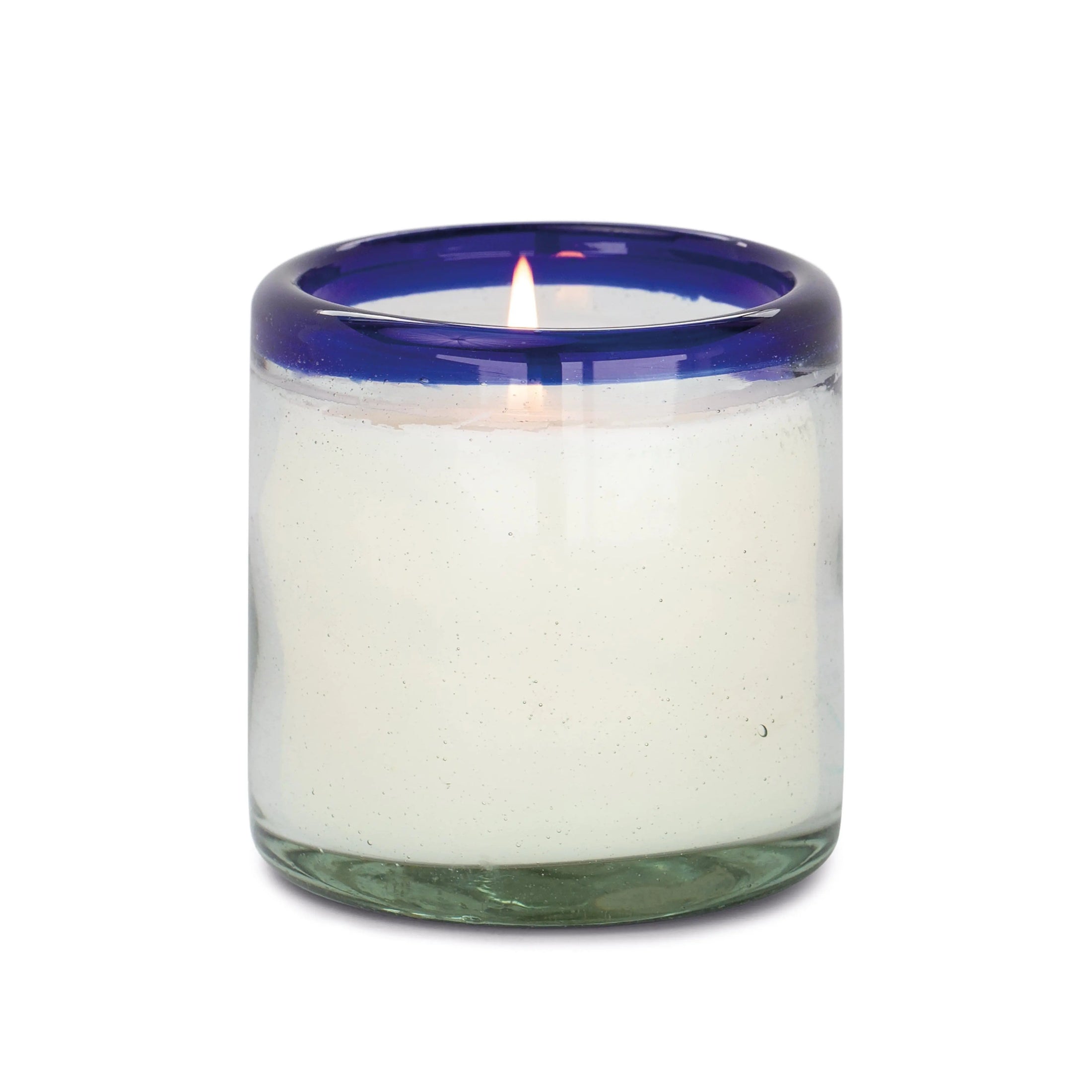 Salted Blue Agave La Playa Glass Candle